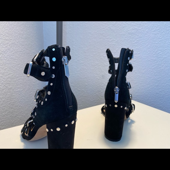 Sam Edelman Braley Worn Black Heels - Picture 4 of 4